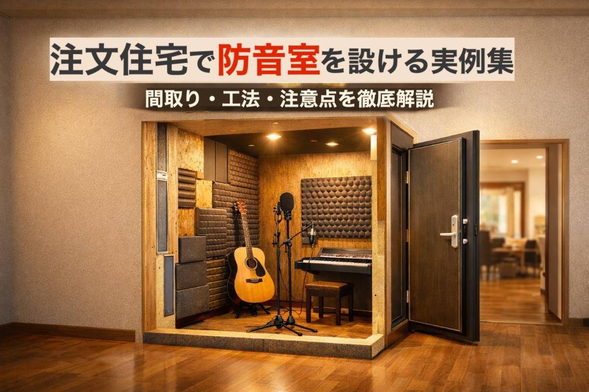 注文住宅で防音室を設ける実例集｜間取り・工法・注意点を徹底解説