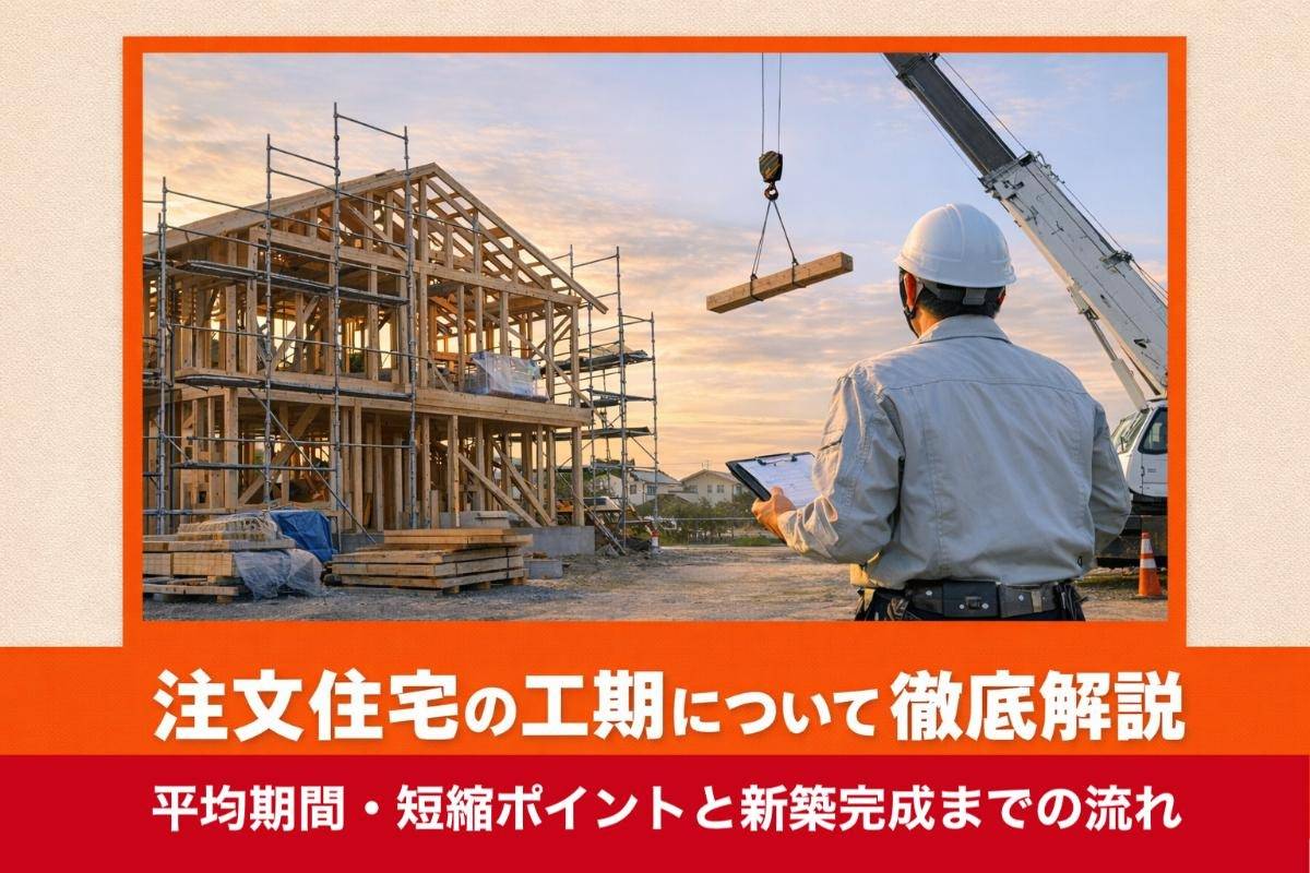 注文住宅の工期について徹底解説｜平均期間・短縮ポイントと新築完成までの流れ